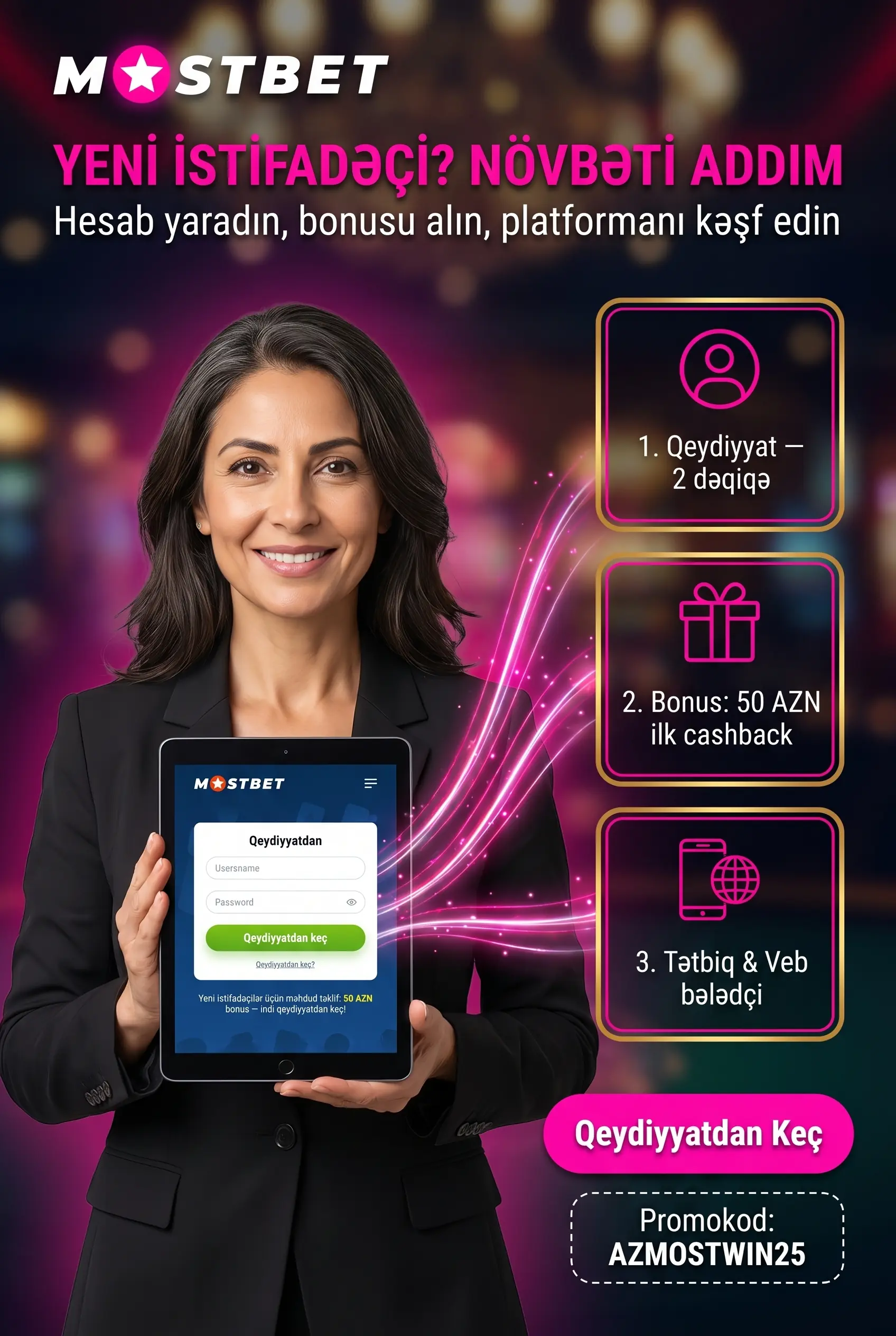Yeni istifadəçi üçün növbəti addımlar