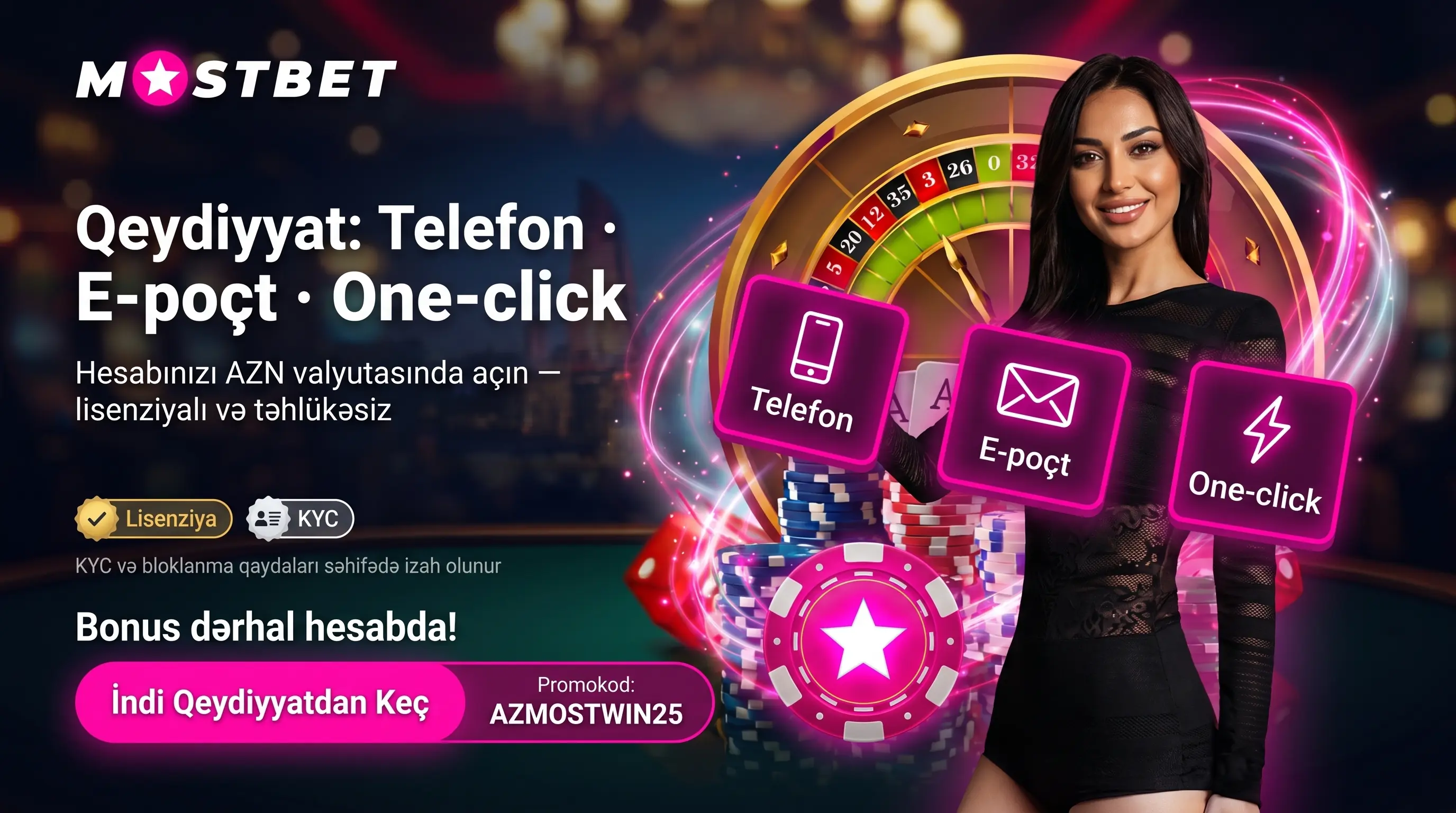 Mostbet AZ qeydiyyat addımları və qaydalar